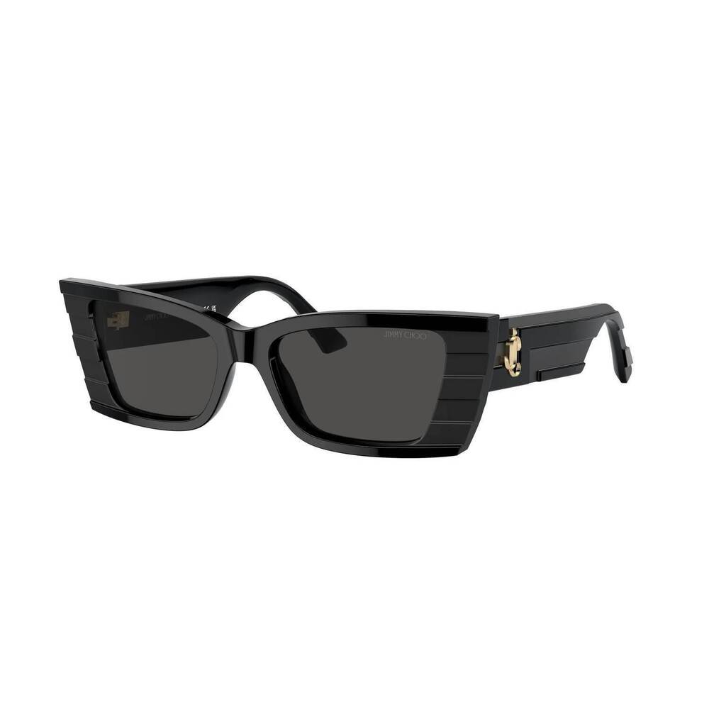 NEW JIMMY CHOO women's rectangular sunglasses in grey